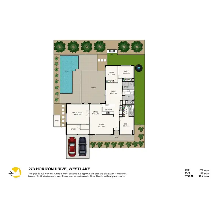 Floorplan of Homely house listing, 273 Horizon Drive, Westlake QLD 4074