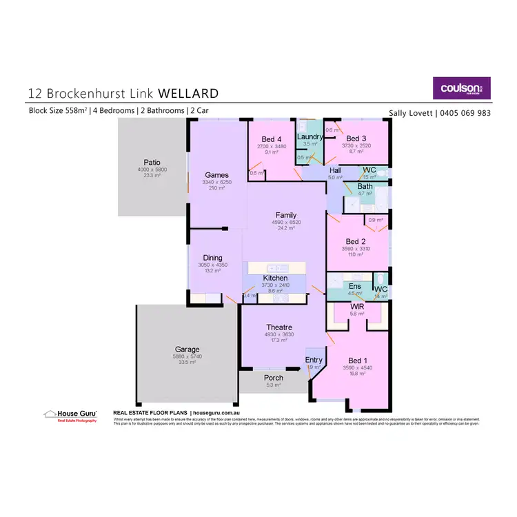 Floorplan of Homely house listing, 12 Brockenhurst Link, Wellard WA 6170