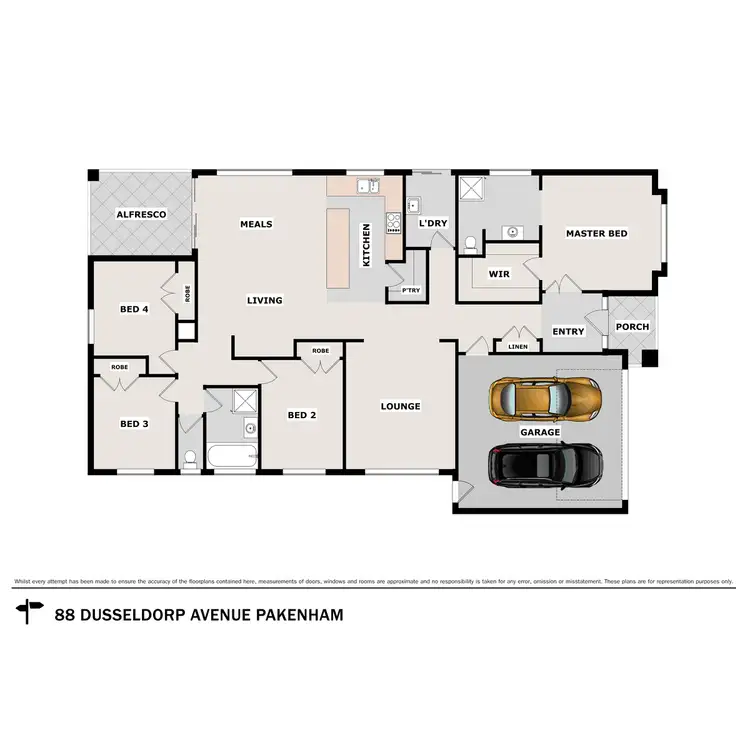 Floorplan of Homely house listing, 88 Dusseldorp Avenue, Pakenham VIC 3810