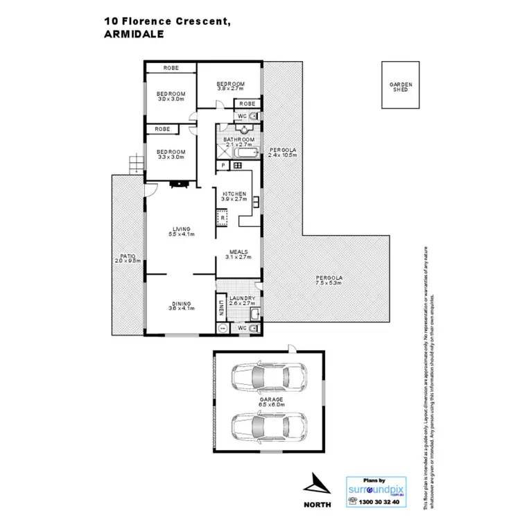 Floorplan of Homely house listing, 10 Florence Crescent, Armidale NSW 2350