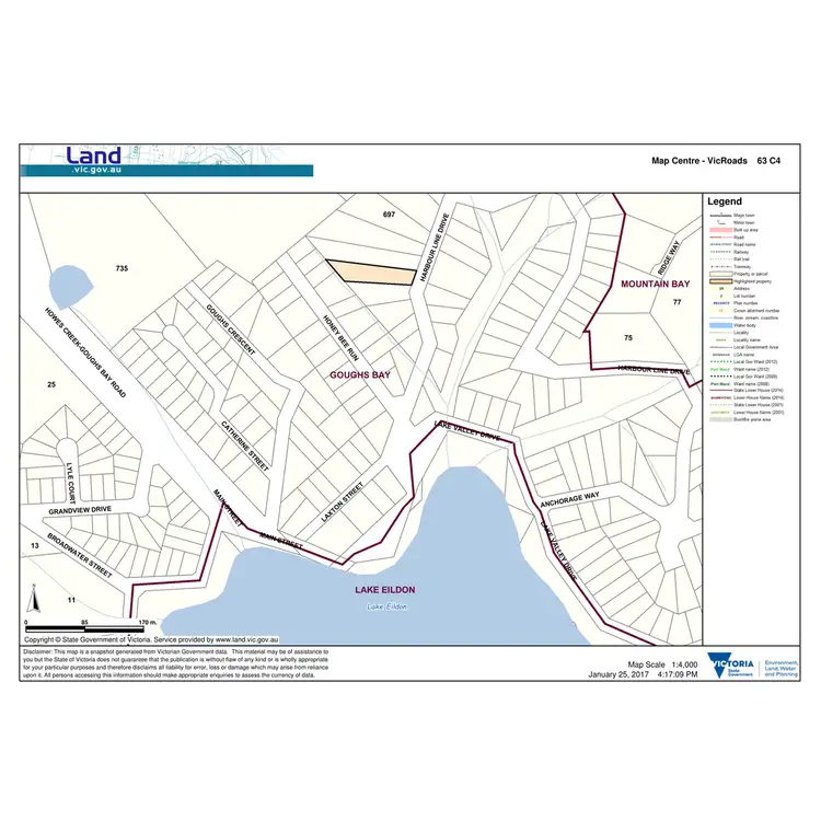 Floorplan of Homely land listing, 11 Harbour Line Drive, Goughs Bay VIC 3723