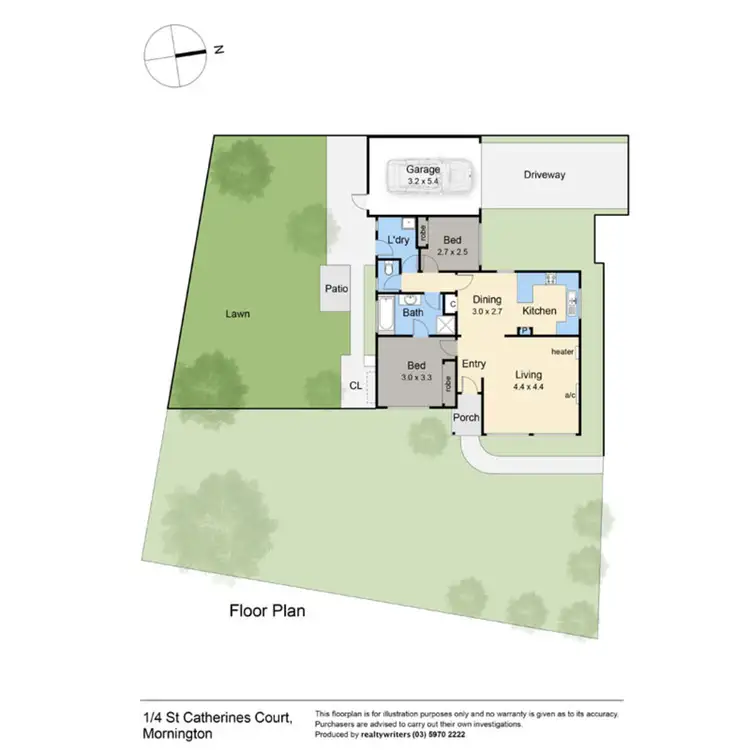 Floorplan of Homely unit listing, 1/4 St Catherines Court, Mornington VIC 3931