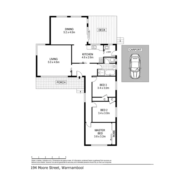 Floorplan of Homely house listing, 194 Moore Street, Warrnambool VIC 3280