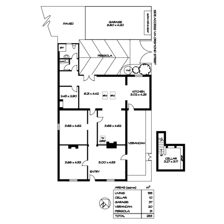 Floorplan of Homely house listing, 3 Milner Street, Hindmarsh SA 5007