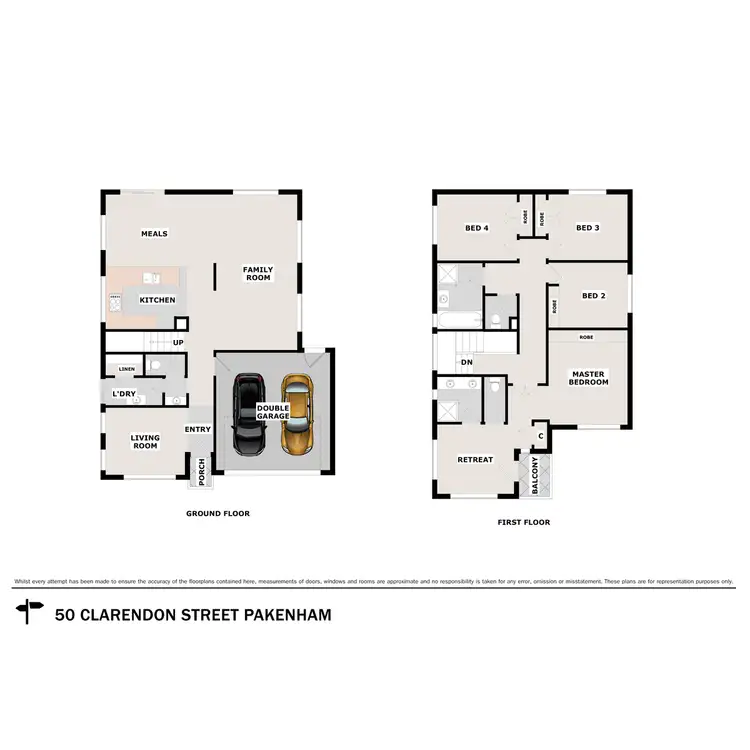 Floorplan of Homely house listing, 50 Clarendon Street, Pakenham VIC 3810