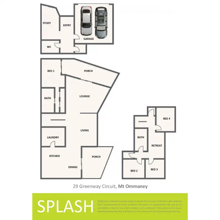 Floorplan of Homely house listing, 29 Greenway, Mount Ommaney QLD 4074