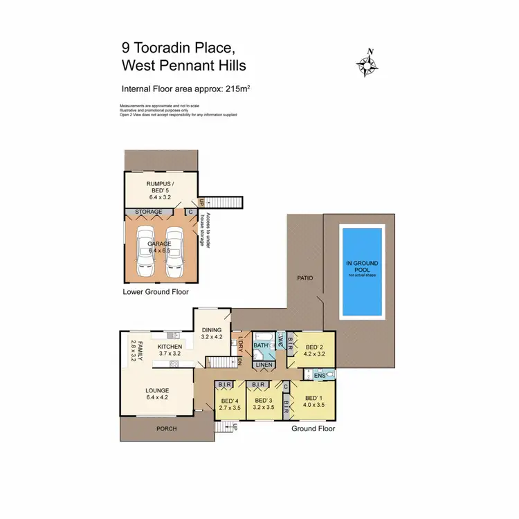 Floorplan of Homely house listing, 9 Tooradin Place, West Pennant Hills NSW 2125