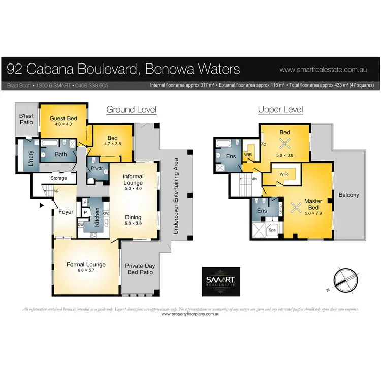 Floorplan of Homely house listing, 92 Cabana Boulevard, Benowa Waters QLD 4217