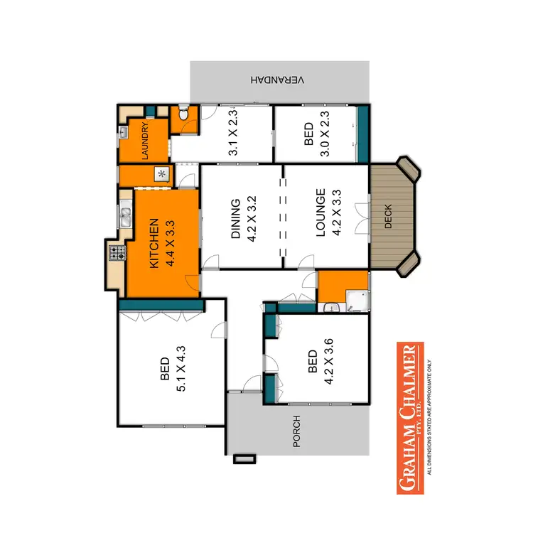 Floorplan of Homely house listing, 381 York Street, Sale VIC 3850