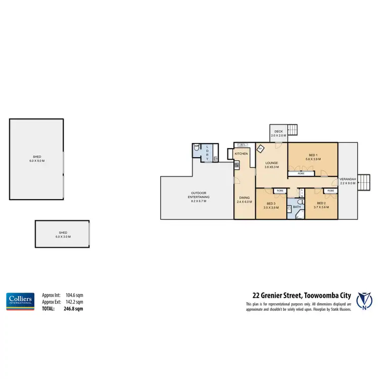 Floorplan of Homely house listing, 22 Grenier Street, Toowoomba City QLD 4350