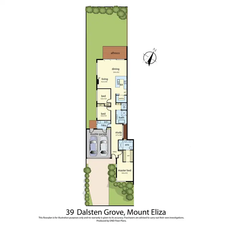 Floorplan of Homely house listing, 39 Dalsten Grove, Mount Eliza VIC 3930