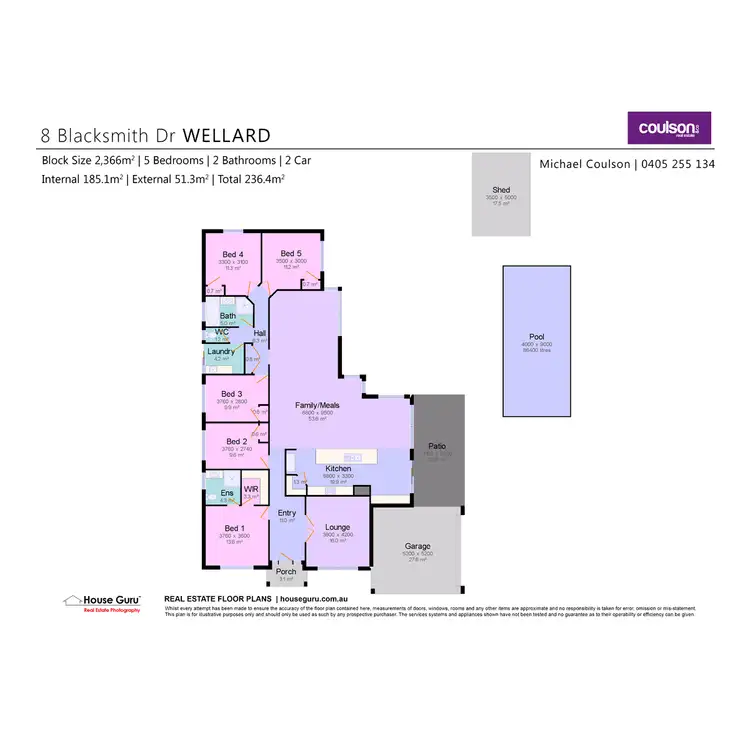 Floorplan of Homely house listing, 8 Blacksmith Drive, Wellard WA 6170