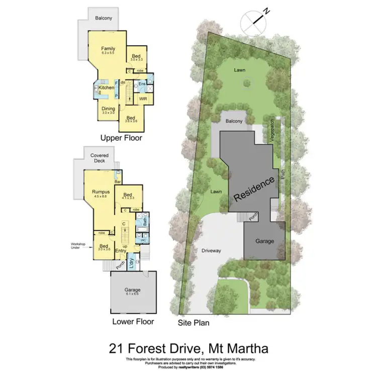 Floorplan of Homely house listing, 21 Forest Drive, Mount Martha VIC 3934
