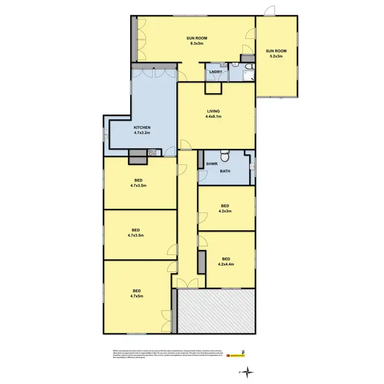 Floorplan of Homely rural property listing, 1101 Gnarpurt Road, Lismore VIC 3324