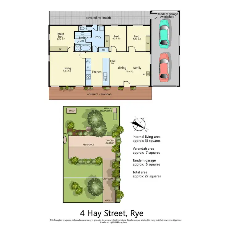 Floorplan of Homely house listing, 4 Hay Street, Rye VIC 3941