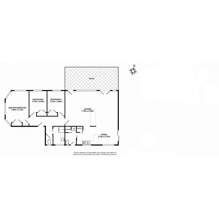 Floorplan of Homely house listing, 13 Quantrill Avenue, Benalla VIC 3672