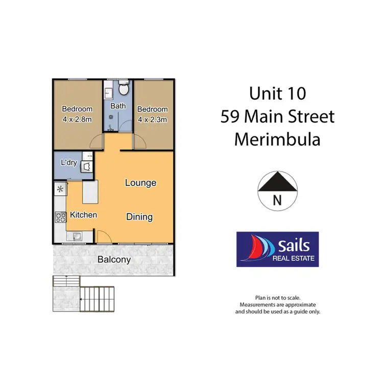 Floorplan of Homely apartment listing, 10/59 Main Street, Merimbula NSW 2548