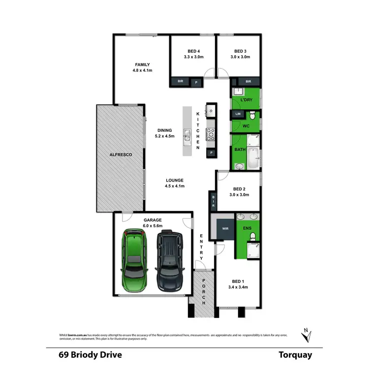 Floorplan of Homely house listing, 69 Briody Drive, Torquay VIC 3228