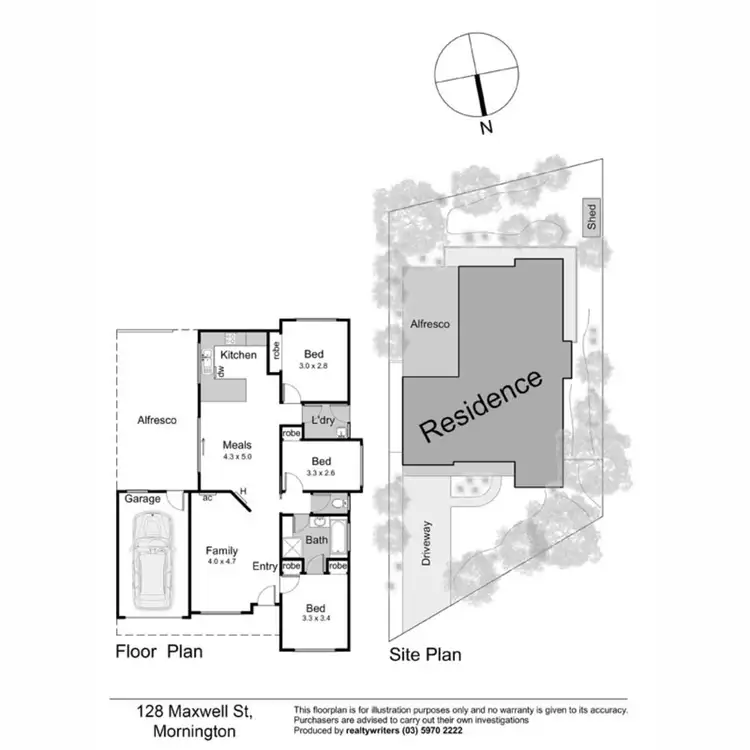 Floorplan of Homely house listing, 128 Maxwell Street, Mornington VIC 3931