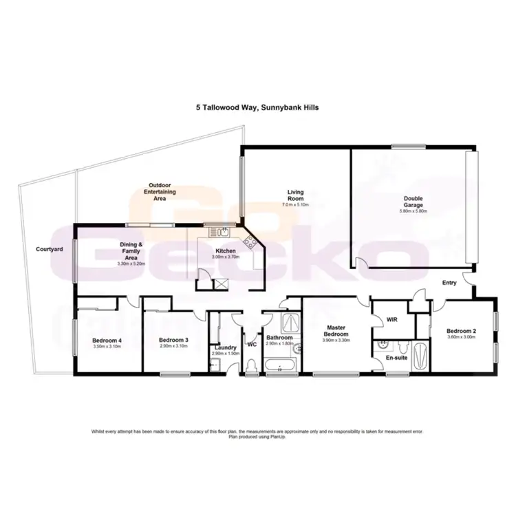 Floorplan of Homely house listing, 5 Tallowood Way, Sunnybank Hills QLD 4109