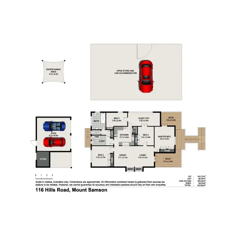 Floorplan of Homely house listing, 116 Hills Road, Mount Samson QLD 4520