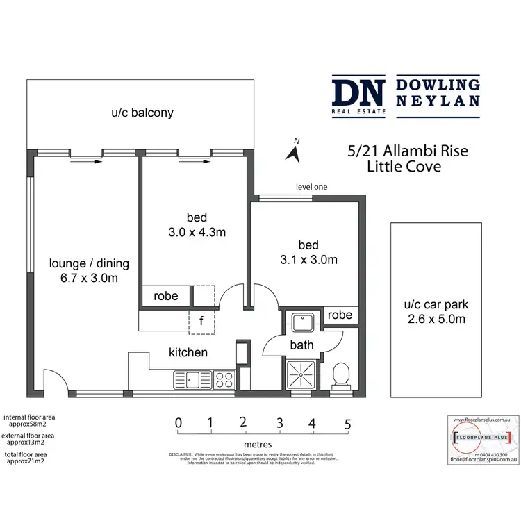 Floorplan of Homely unit listing, 5/21 Allambi Rise, Noosa Heads QLD 4567