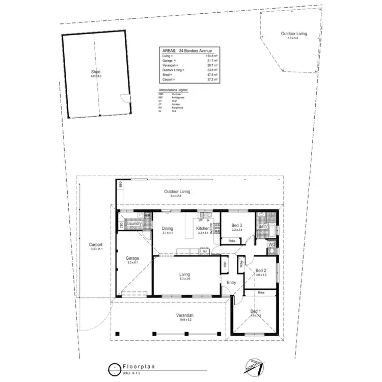 Floorplan of Homely house listing, 34 Bandera Avenue, Glenfield Park NSW 2650