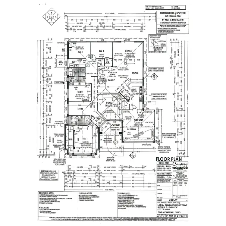 Floorplan of Homely house listing, 144 Brookmount Drive, Ellenbrook WA 6069