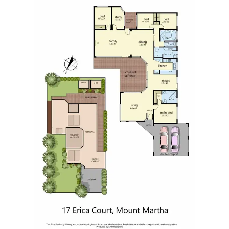 Floorplan of Homely house listing, 17 Erica Court, Mount Martha VIC 3934
