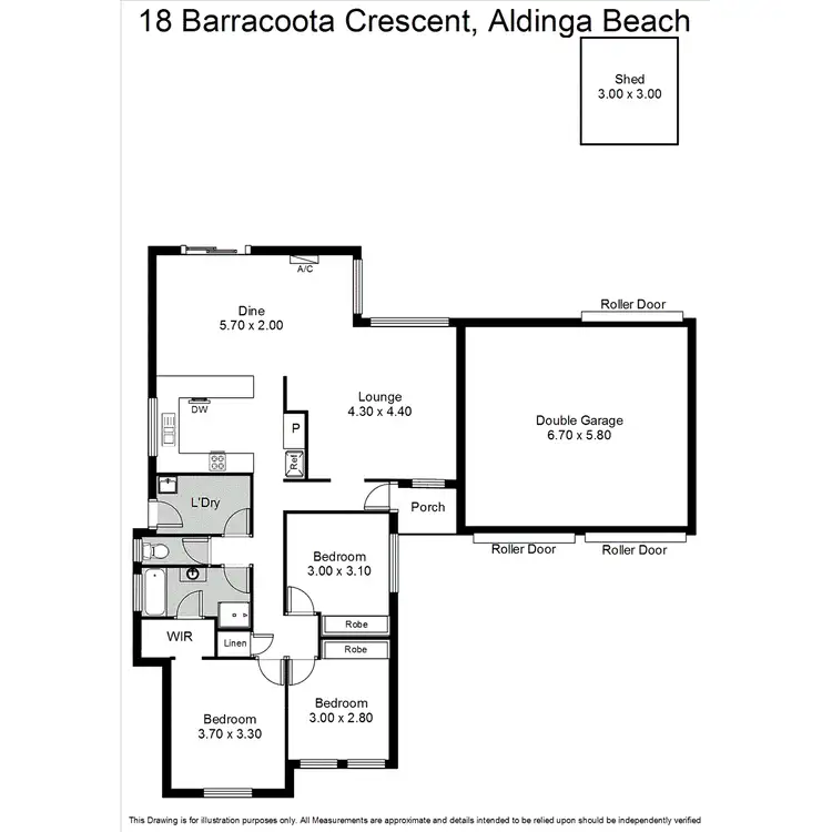 Floorplan of Homely house listing, 18 Barracoota Crescent, Aldinga Beach SA 5173