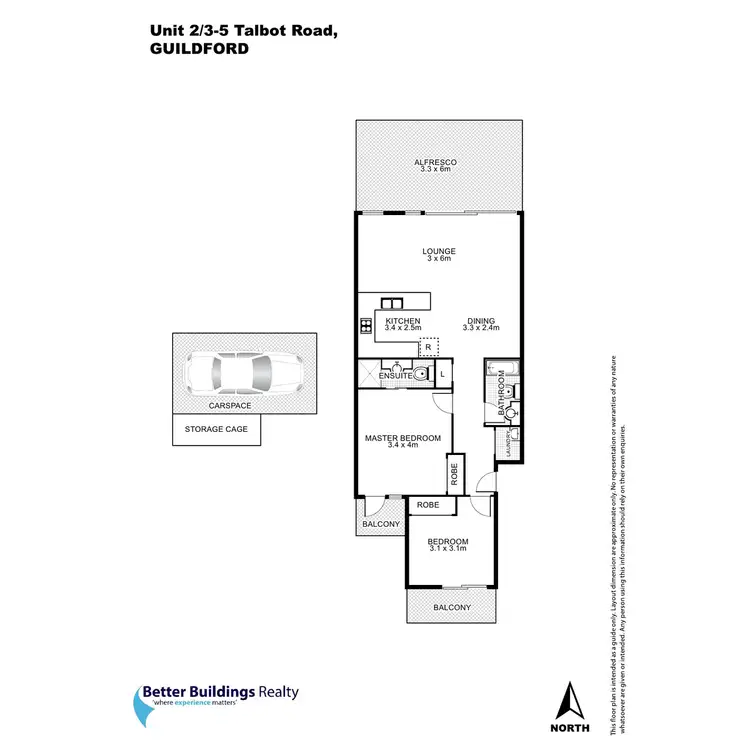 Floorplan of Homely apartment listing, 2/3-5 Talbot Road, Guildford NSW 2161