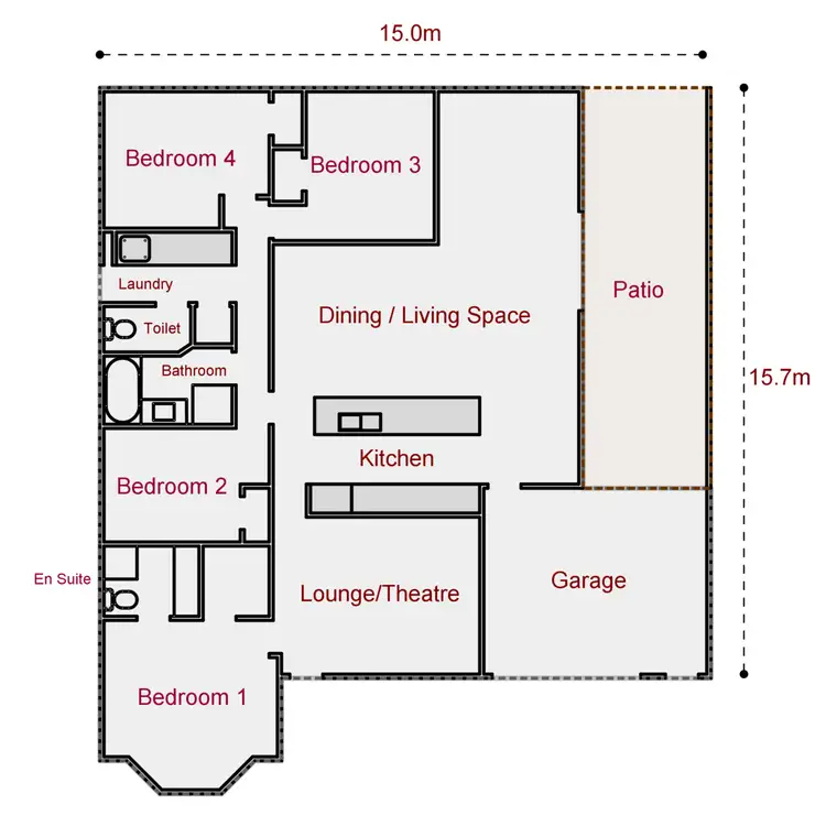 Floorplan of Homely house listing, 15 Mowbray Square, Clarkson WA 6030