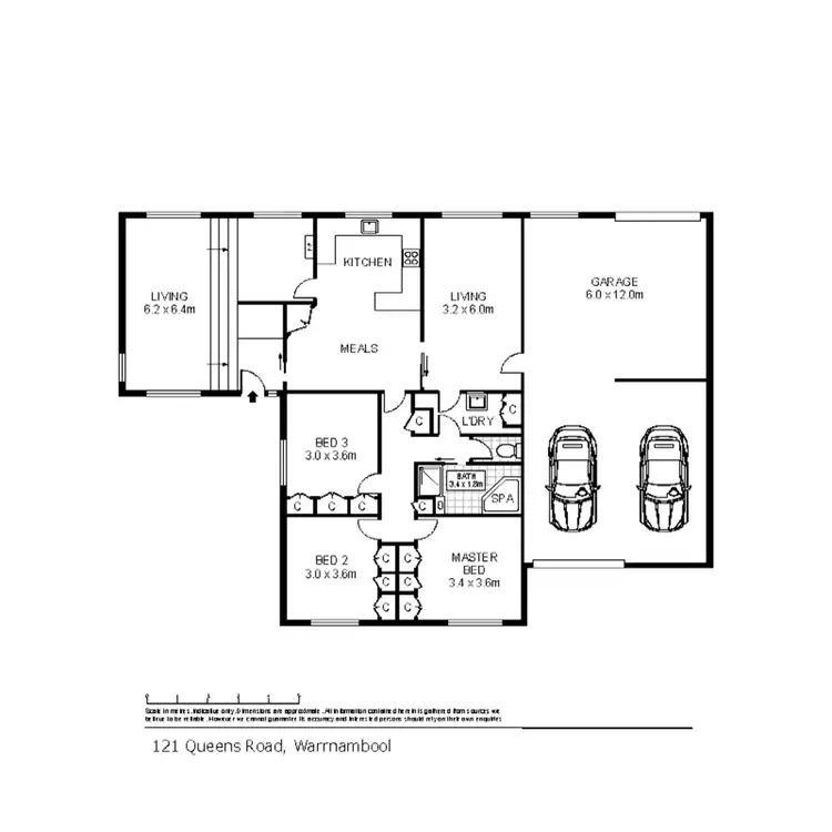 Floorplan of Homely house listing, 121 Queens Road, Warrnambool VIC 3280