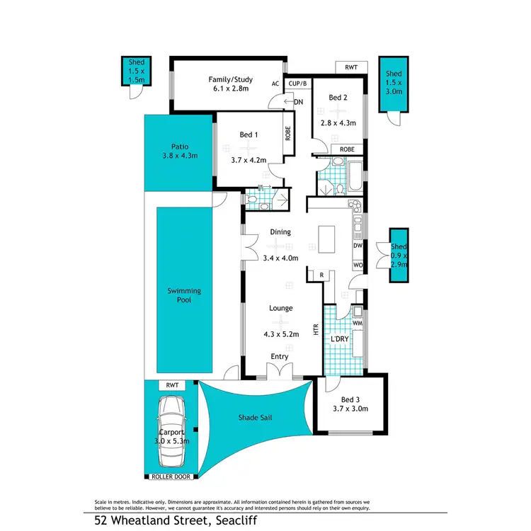 Floorplan of Homely house listing, 52 Wheatland Street, Seacliff SA 5049