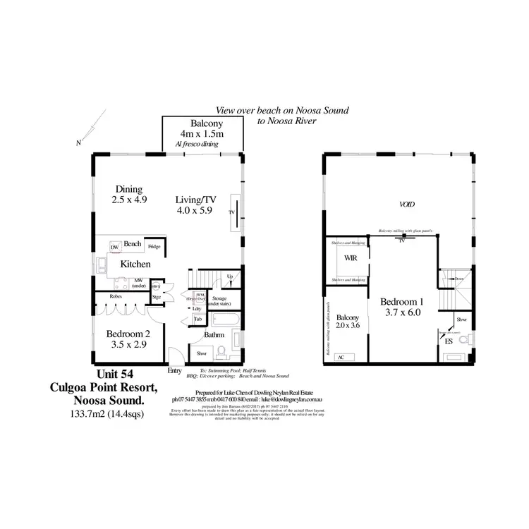 Floorplan of Homely apartment listing, 54/5 Quamby Place, Noosa Heads QLD 4567