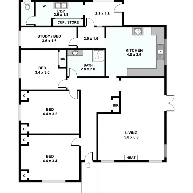 Floorplan of Homely house listing, 18 Wyalong Street (Albion), Sunshine VIC 3020