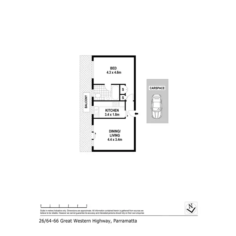 Floorplan of Homely unit listing, 64 - 66 Great Western Highway, Parramatta NSW 2150