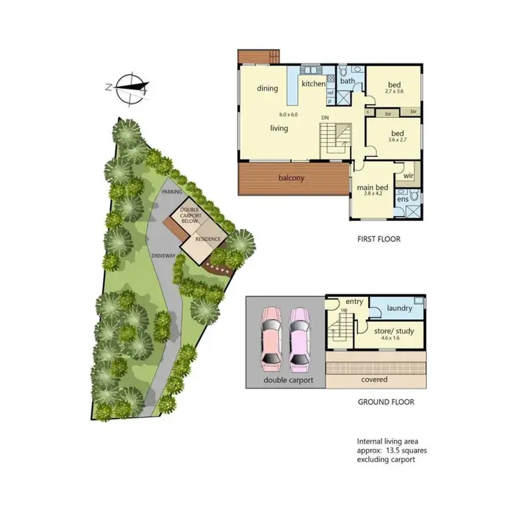 Floorplan of Homely house listing, 10 Queens Court, Rye VIC 3941