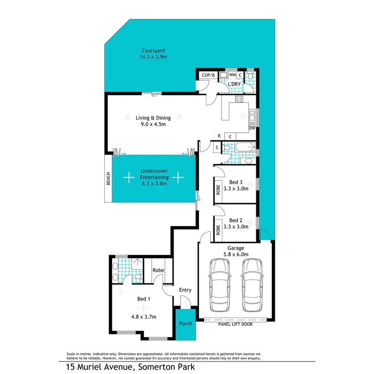 Floorplan of Homely house listing, 15 Muriel Avenue, Somerton Park SA 5044
