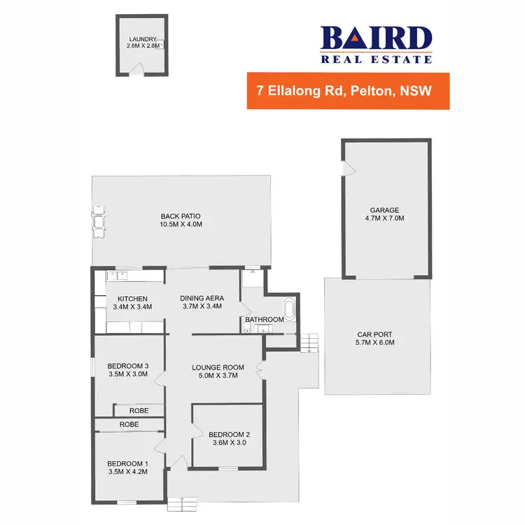 Floorplan of Homely house listing, 7 Ellalong Road, Pelton NSW 2325