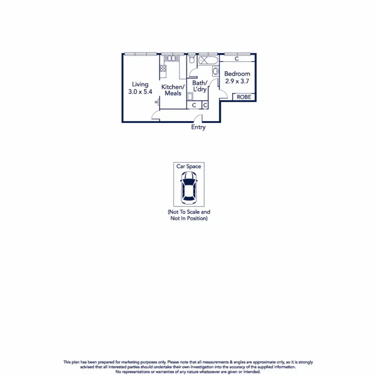 Floorplan of Homely flat listing, 4/67 Bayswater Road, Kensington VIC 3031