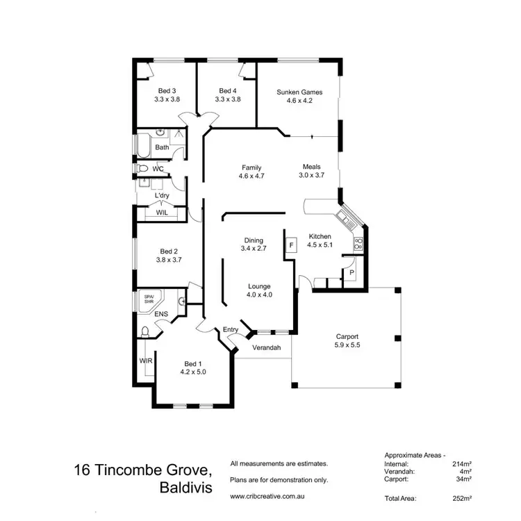 Floorplan of Homely house listing, 16 Tincombe Grove, Baldivis WA 6171