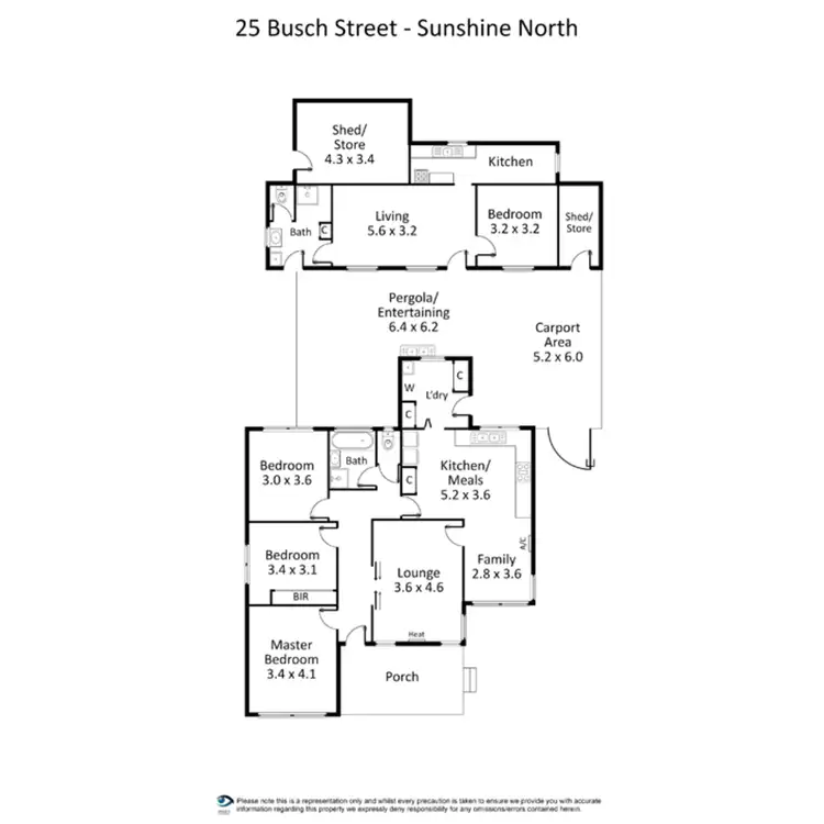 Floorplan of Homely house listing, 25 Busch Street, Sunshine North VIC 3020