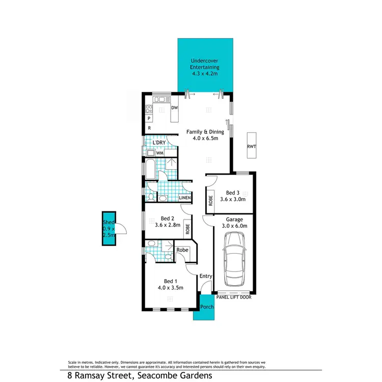 Floorplan of Homely house listing, 8 Ramsay Avenue, Seacombe Gardens SA 5047