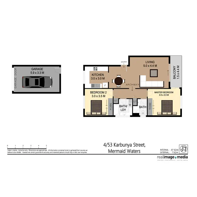 Floorplan of Homely apartment listing, 4/53 Karbunya, Mermaid Waters QLD 4218