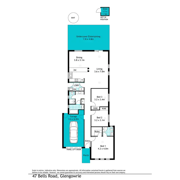 Floorplan of Homely house listing, 47 Bells Road, Glengowrie SA 5044