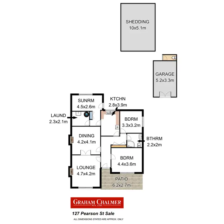 Floorplan of Homely house listing, 127 Pearson Street, Sale VIC 3850