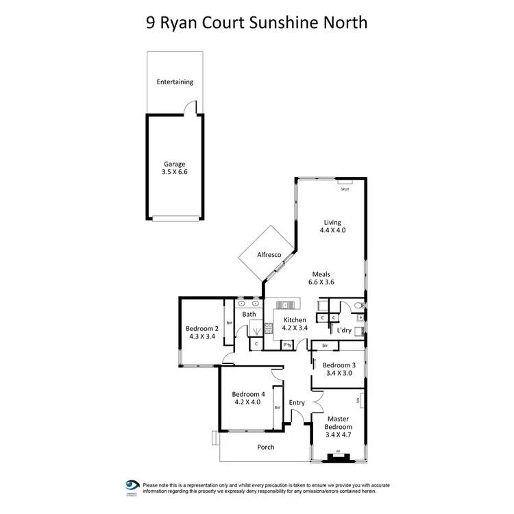 Floorplan of Homely house listing, 9 Ryan Court, Sunshine North VIC 3020