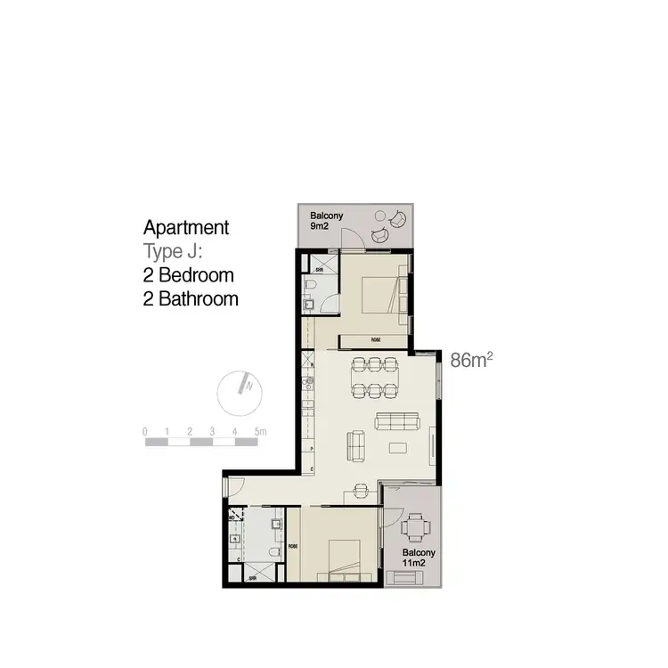 Floorplan of Homely apartment listing, 9/1 Freshwater Parade, Claremont WA 6010