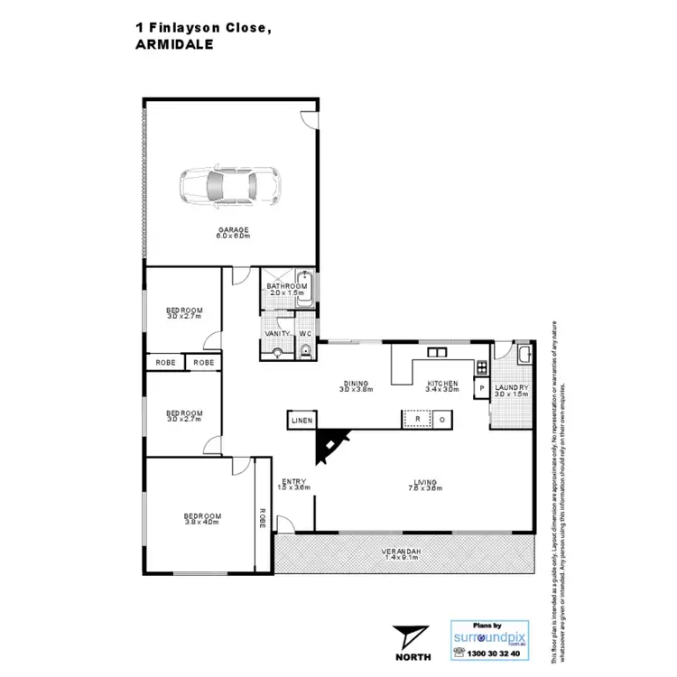 Floorplan of Homely house listing, 1 Finlayson Close, Armidale NSW 2350